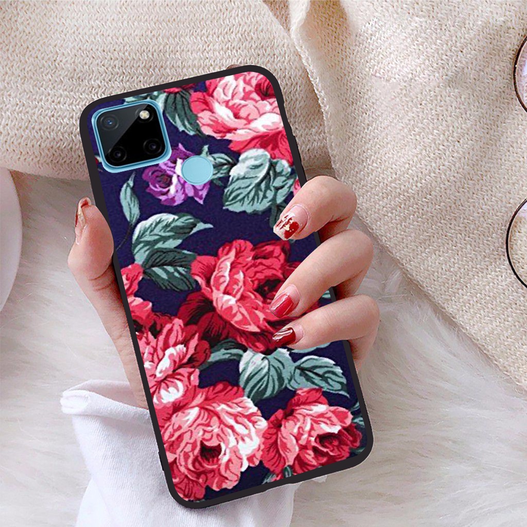 Ốp lưng Realme C21Y viền dẻo TPU BST Hoạ Tiết Hoa