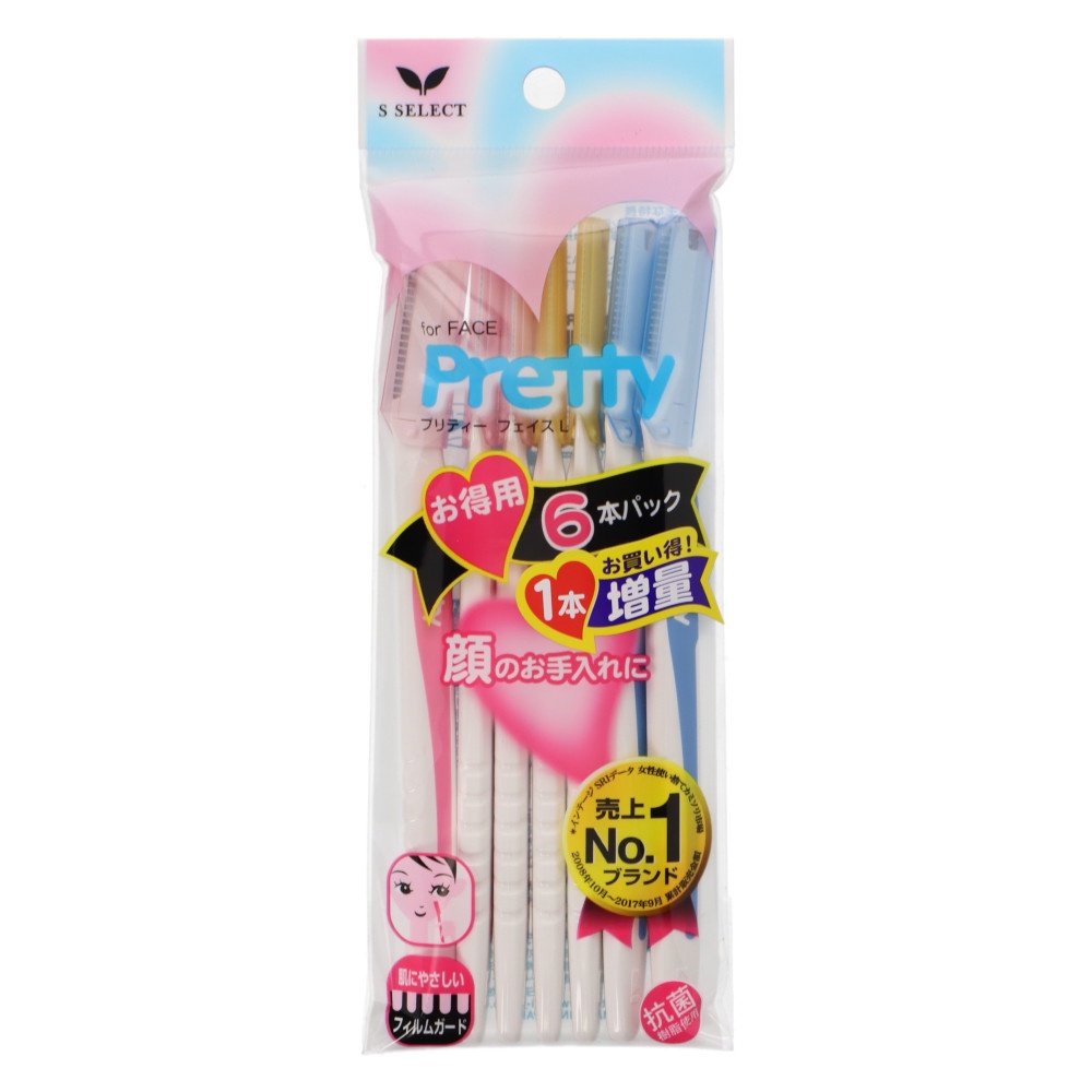 Dao Cạo Lông Mặt S Select Nhật Bản (6 Chiếc/Gói)