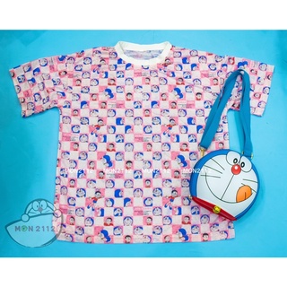 Áo thun Doraemon Doremon nữ thun chiffon mịn mát