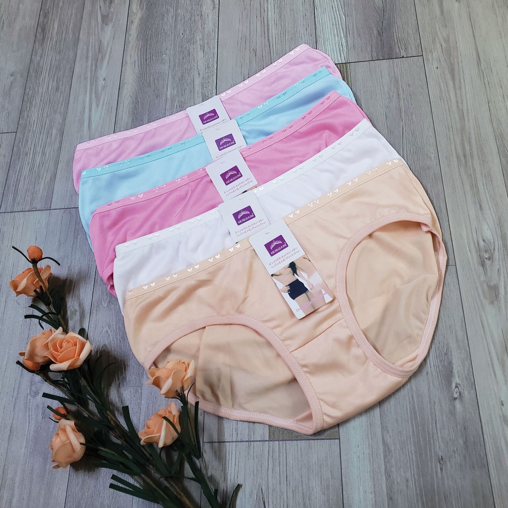 Quần lót nữ, quần lót cotton đẹp thoáng mát co giãn viền ren đính nơ xinh giá rẻ 04