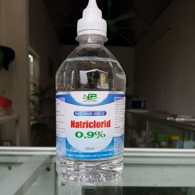 Nước muối sinh lý Natriclorid 0,9%_ chai 500ml