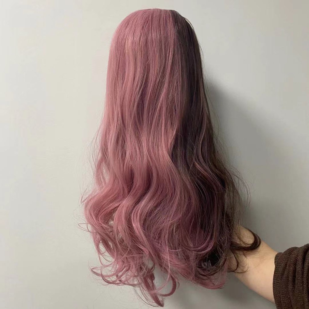 Bộ tóc giả xoăn dài 2 màu phong cách Lolita thời trang