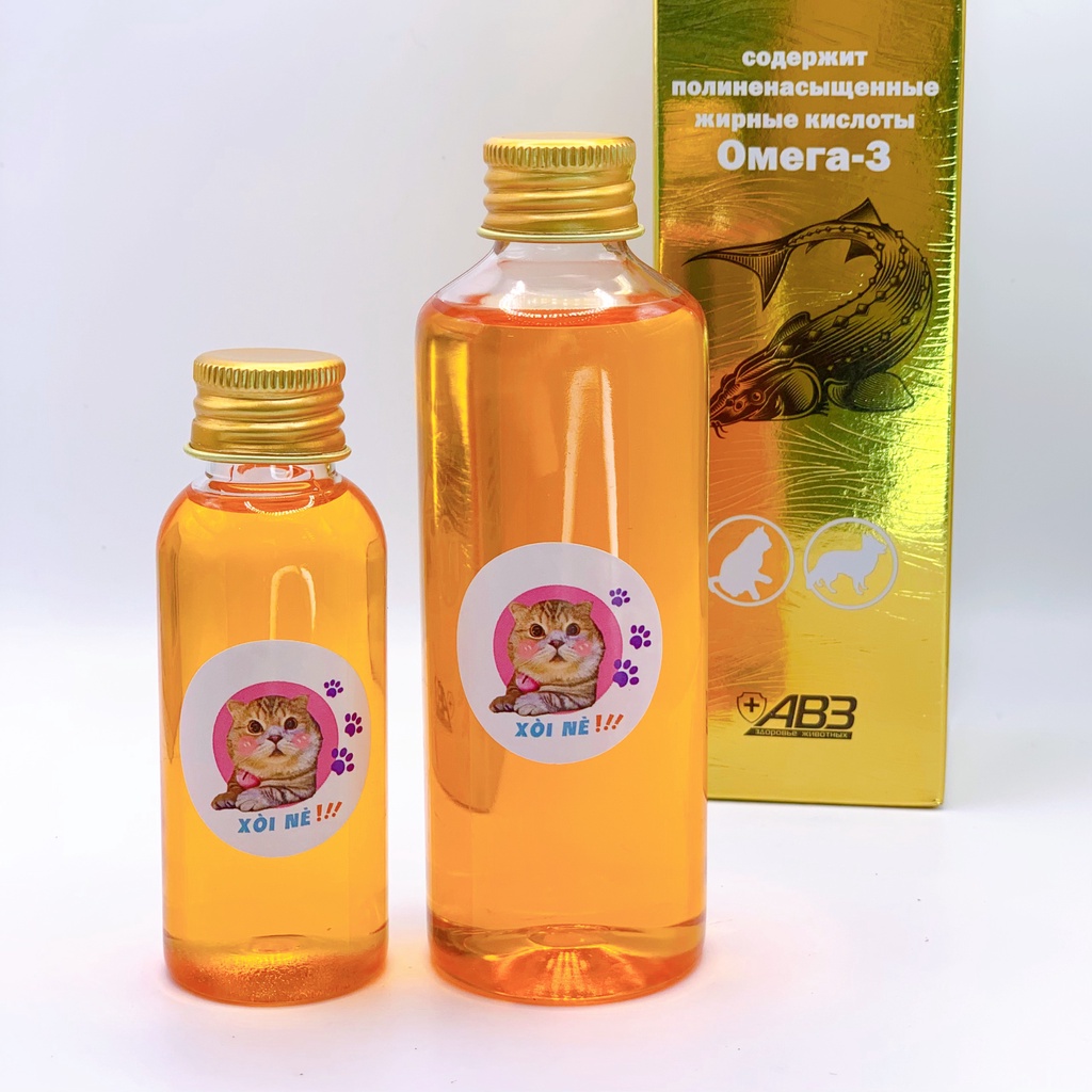 DẦU CÁ HỒI  - DƯỠNG LÔNG CHO CHÓ MÈO 250ML
