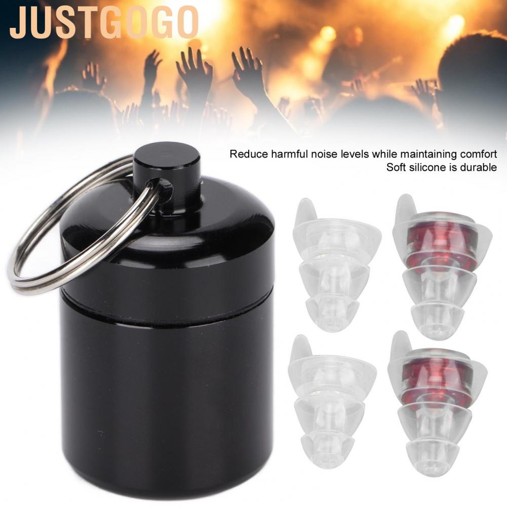 Justgogo Concert Earplugs Hearing Protection Tools For Music Performances Water Sports