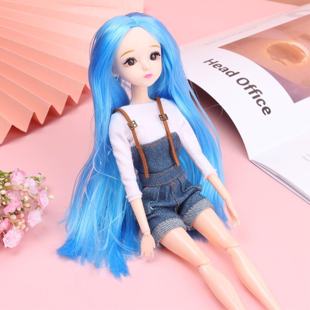 Đầu Búp Bê 3D Tạo Kiểu Mắt Nhiều Màu Sắc DIY