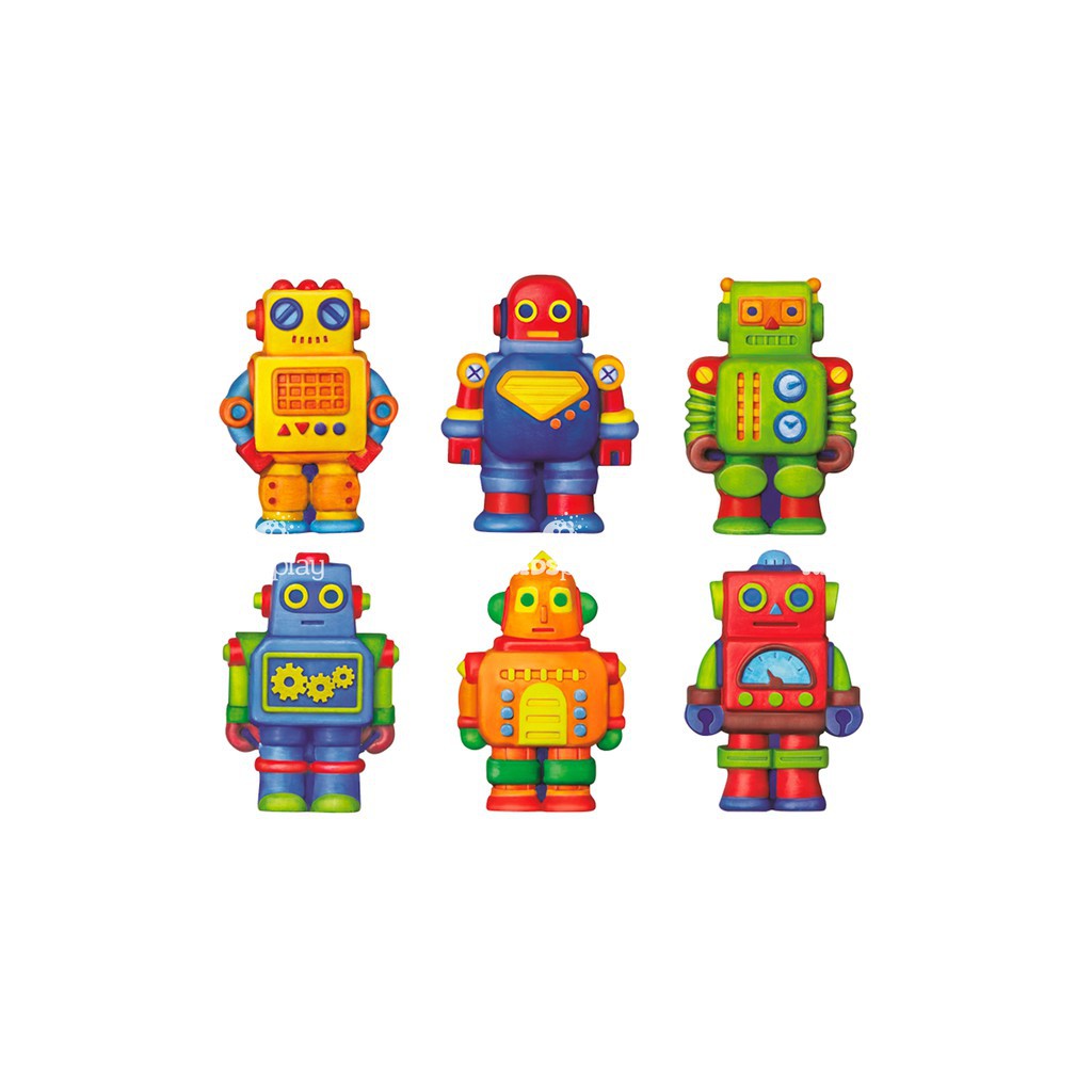 Bộ Kit Tạo Hình Và Sơn Màu Robot Chính hãng 4M Kids Play