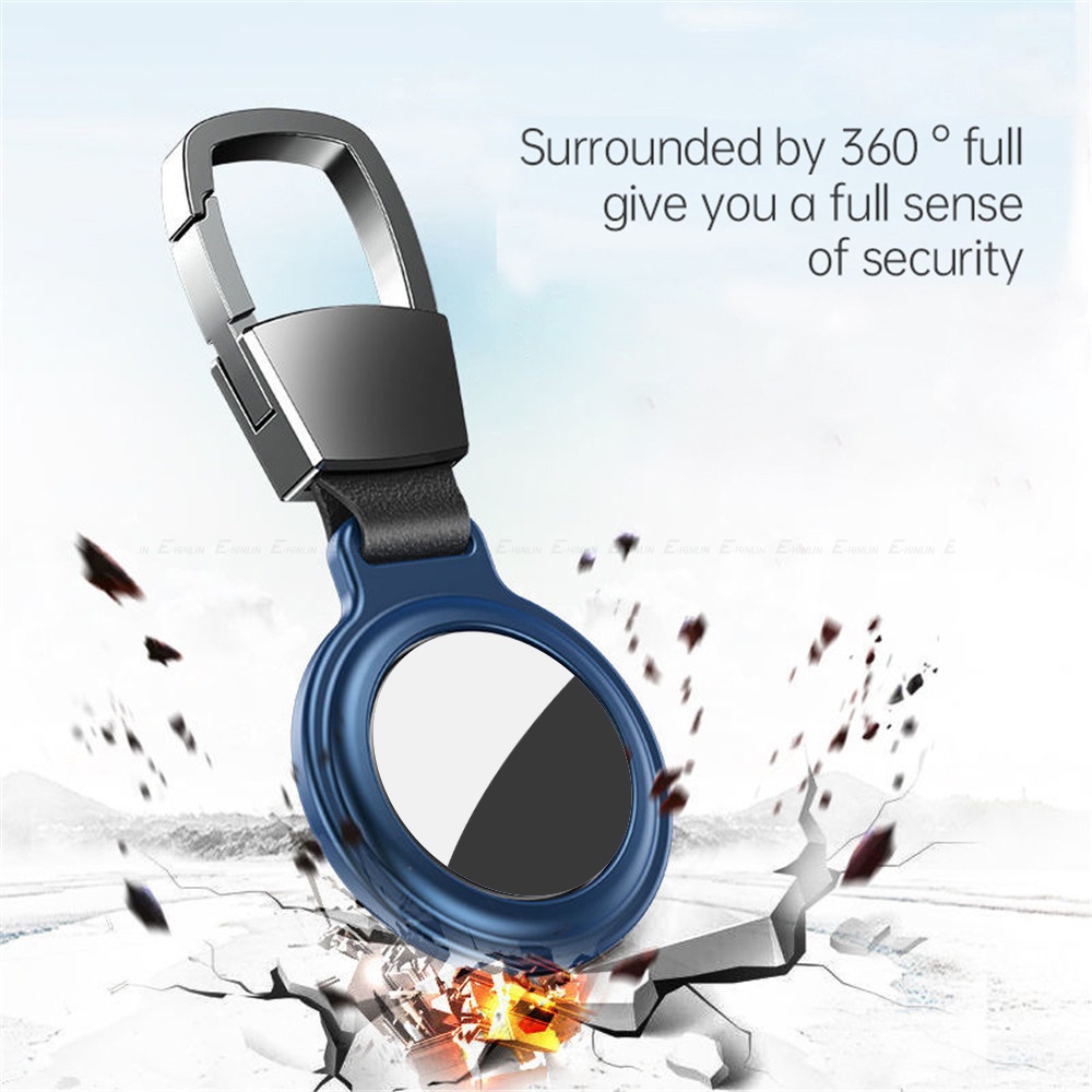 Vỏ Bảo Vệ Bằng Kim Loại Có Film Dán Hydrogel Cho Apple Airtag