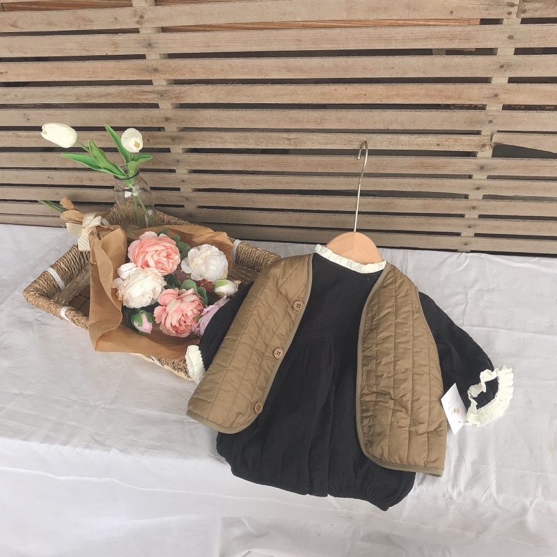 HÀNG THIẾT KẾ - Áo phao siêu nhẹ trần bông mỏng lót nỉ ấm cho bé trai bé gái