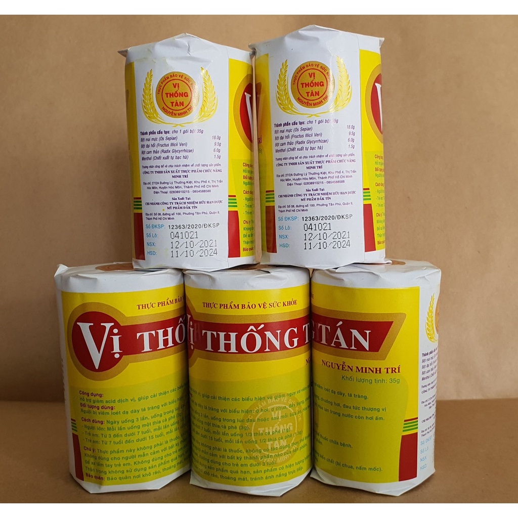 VỊ THỐNG TÁN-TRÀO NGƯỢC DẠ DÀY, ĂN KHÔNG TIÊU, ĐẦY HƠI, ĐAU BỤNG, ĐAU DẠ DÀY