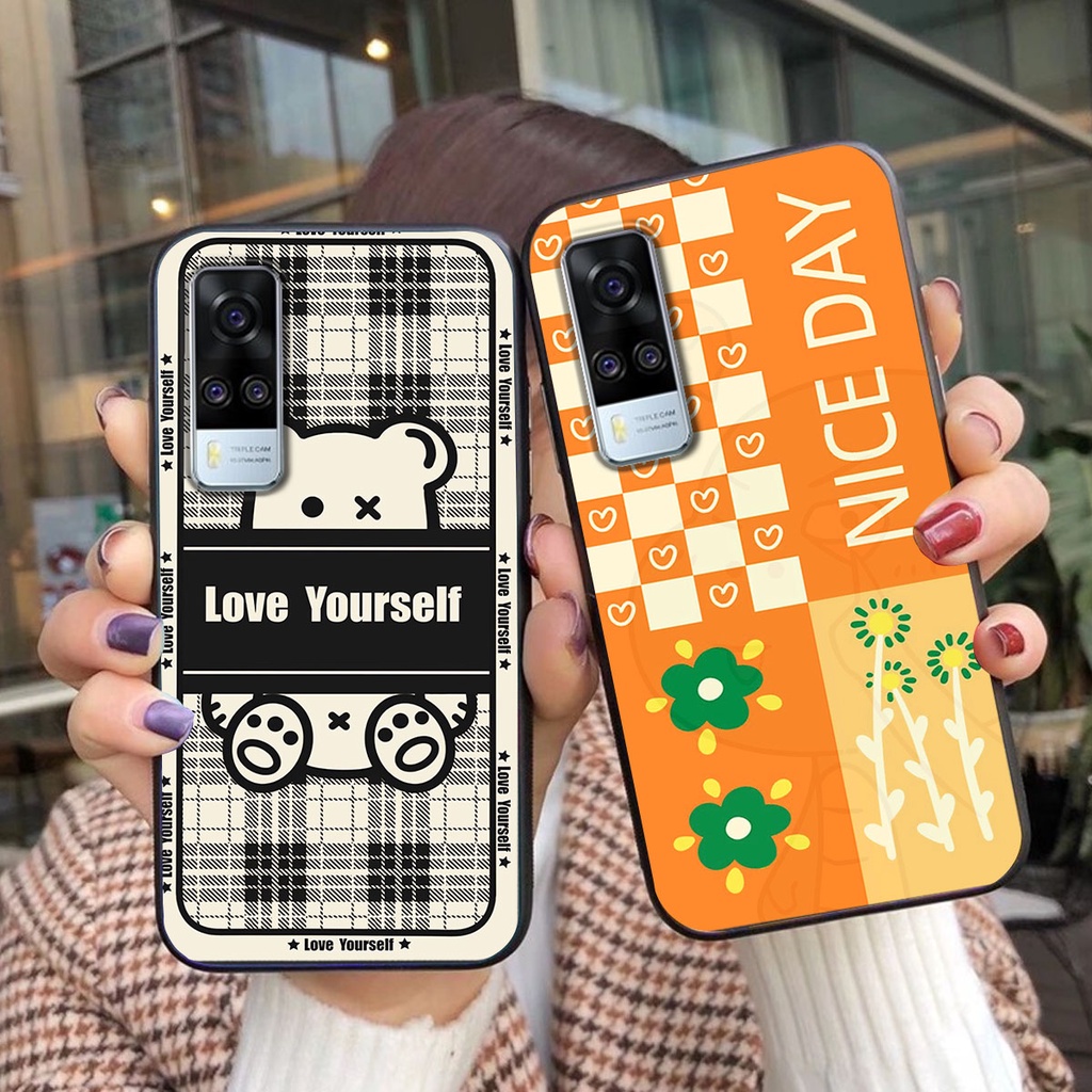 Ốp lưng Vivo Y51 2020 happy day, gấu bear dễ thương - BỀN - ĐẸP -BAO GIÁ TOÀN THỊ TRƯỜNG