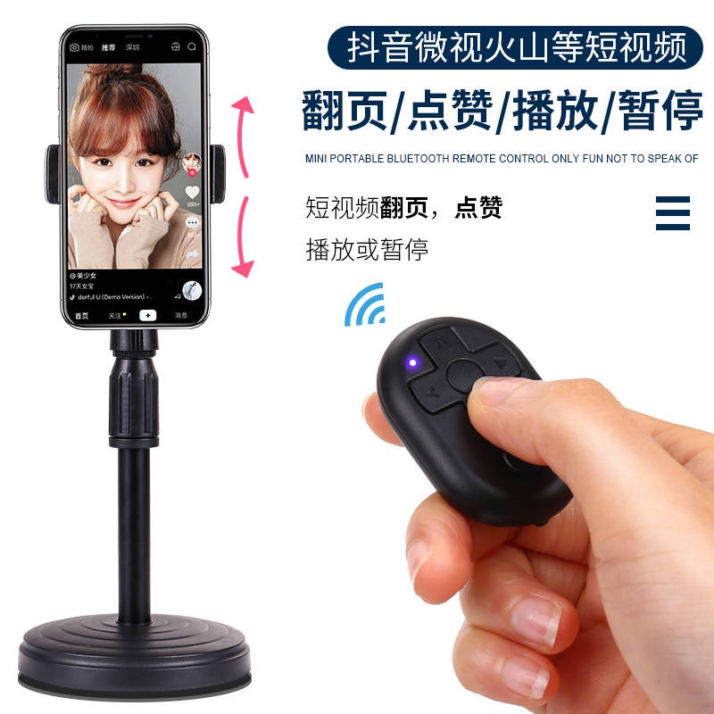 Điện thoại di động Bluetooth Selfie Selfie Rod Universal Mini Không dây Điều khiển từ xa Treo nhanh Bàn chải tay Video K