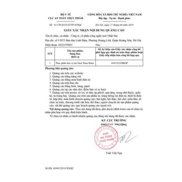 GIÁ GIẬT MÌNH Thực phẩm bảo vệ sức khoẻ NANO RUTIN OIC GIÁ GIẬT MÌNH