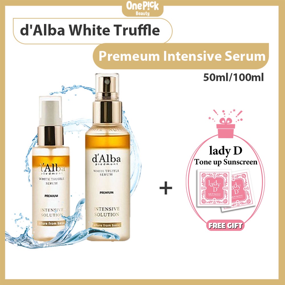 OnePick) Serum dạng xịt khoáng nồng độ đậm đặc đẳng cấp giúp dưỡng da và tăng độ đàn hồi cho da! [Xịt khoáng tinh chất nấm trắng [d’Alba White Trufle Premeum Intensive Serum 50ml / 100ml]