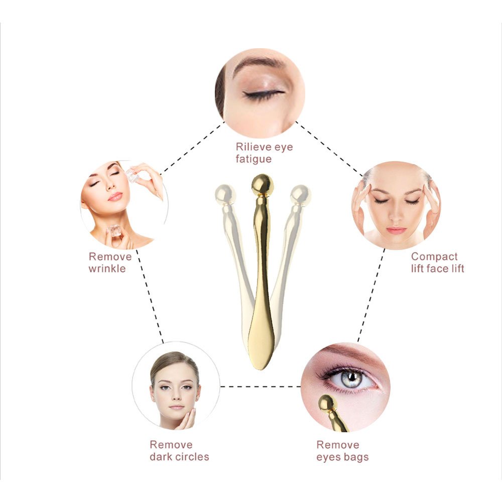 1 Dụng Cụ Mát Xa Mắt Thiết Kế Hai Đầu Chống Nếp Nhăn Tiện Dụng