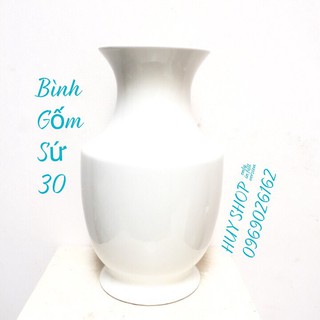 BÌNH GỐM SỨ TRANG TRÍ NHÀ CỬA - BÌNH CẮM HOA TƯƠI 30CM