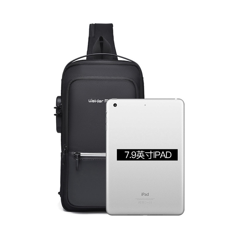 Túi đeo chéo , Túi đeo vai * Weixier FUTURE mẫu mới ,khóa chống trộm, có cổng sạc USB.