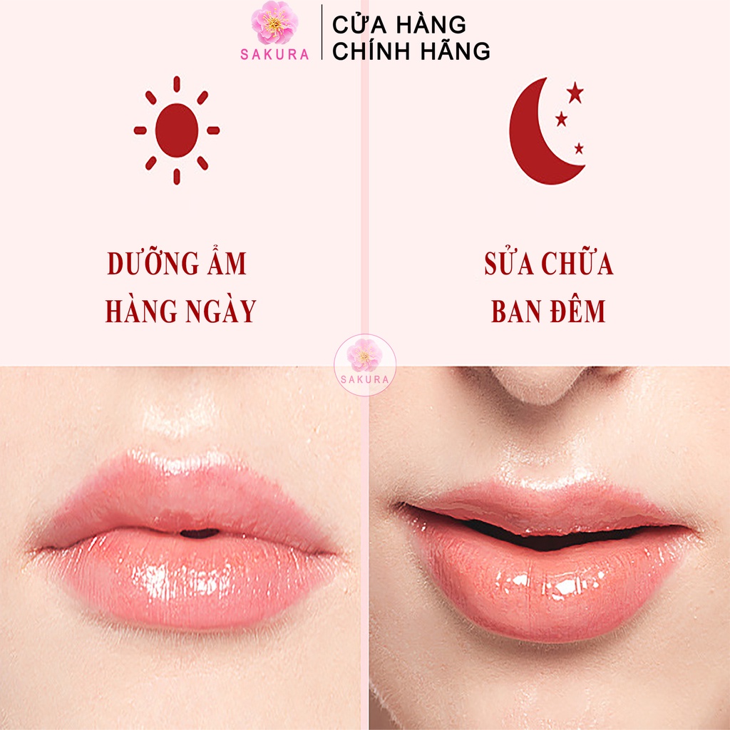 Mặt nạ môi BIOAQUA Mask dưỡng ẩm collagen cho môi nội địa trung SAKURA  60g (20 miếng dán)