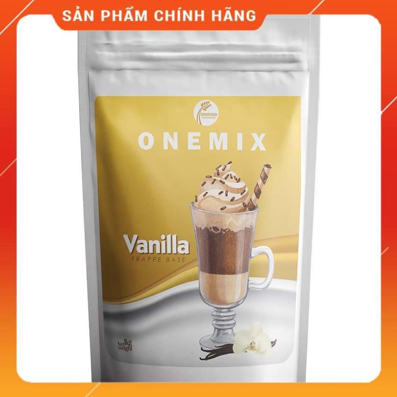 Bột Mix (Bột Frappe) OneMix Vanilla - túi 1kg  - Hàng chính hãng