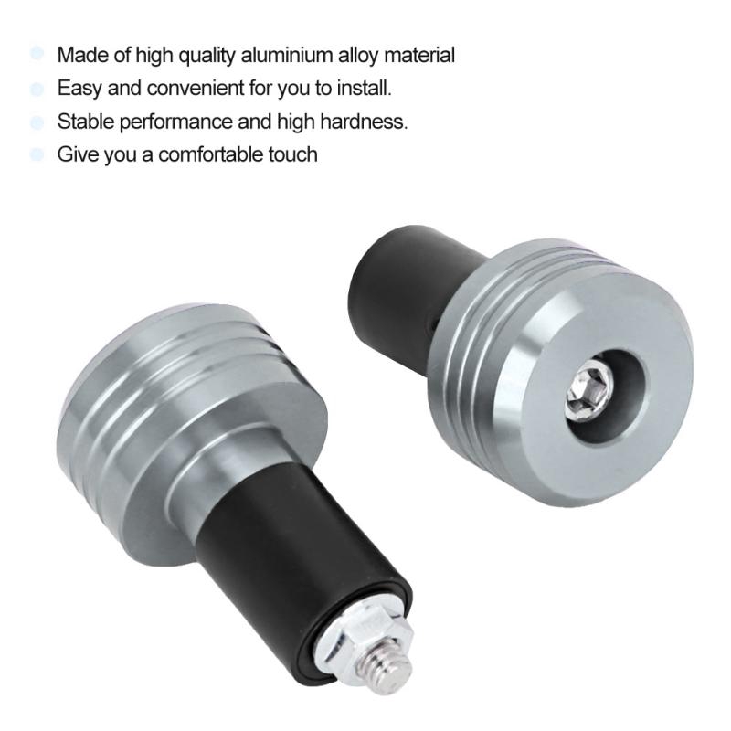 Motorcycle Handlebar Grip End Aluminum Plugs Moto Slider Accessories