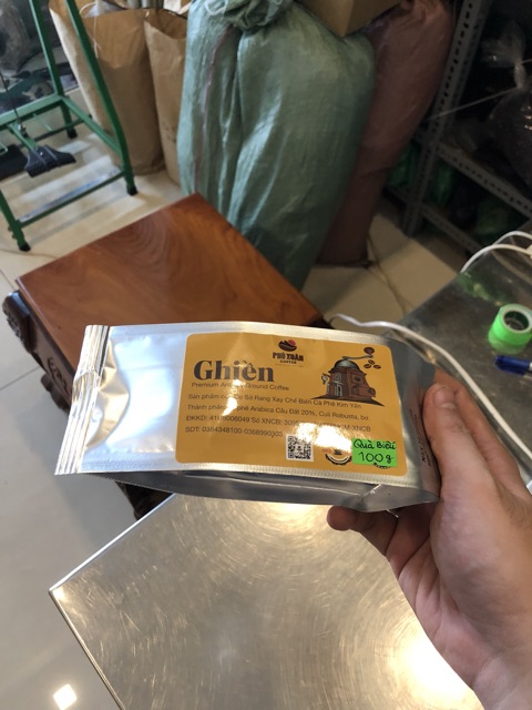100gr Cà phê Ghiền Phú Xuân Coffee - Cafe bột rang xay pha phin, mẫu thử