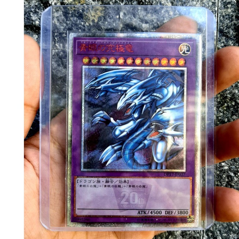 Thẻ bài sưu tầm custom card DP17-JP027 Eyes Ultimate Dragon 20th Secret