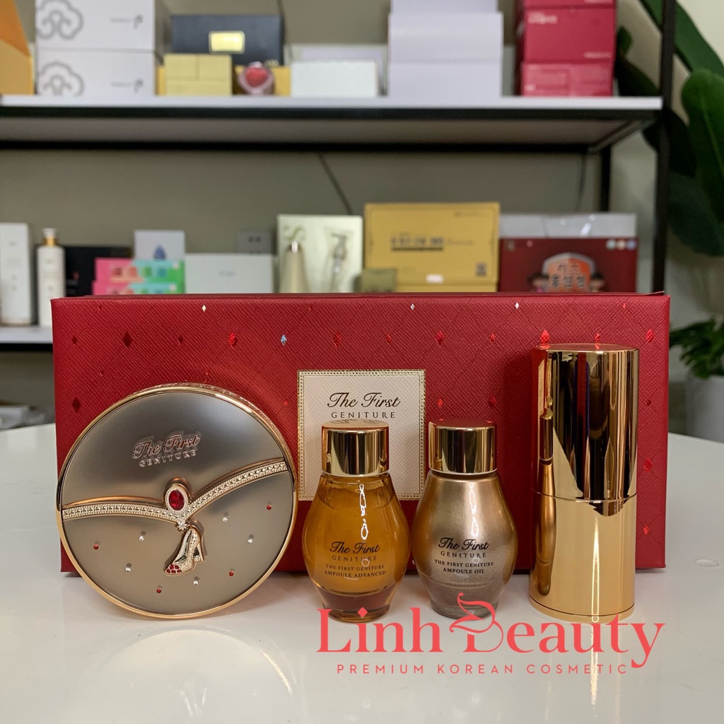 Set phấn nước OHUI The First Geniture Ampoule Cover Cushion SPF50+ PA+++