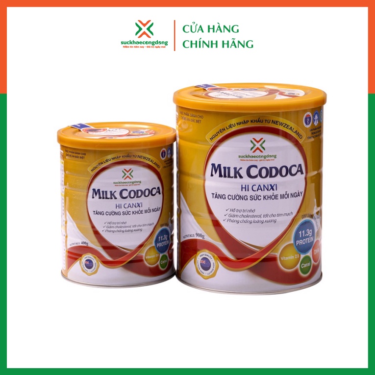 Sữa Milk Codoca Hi Canxi Bổ sung Canxi hàm lượng cao, tăng cường sức khỏe