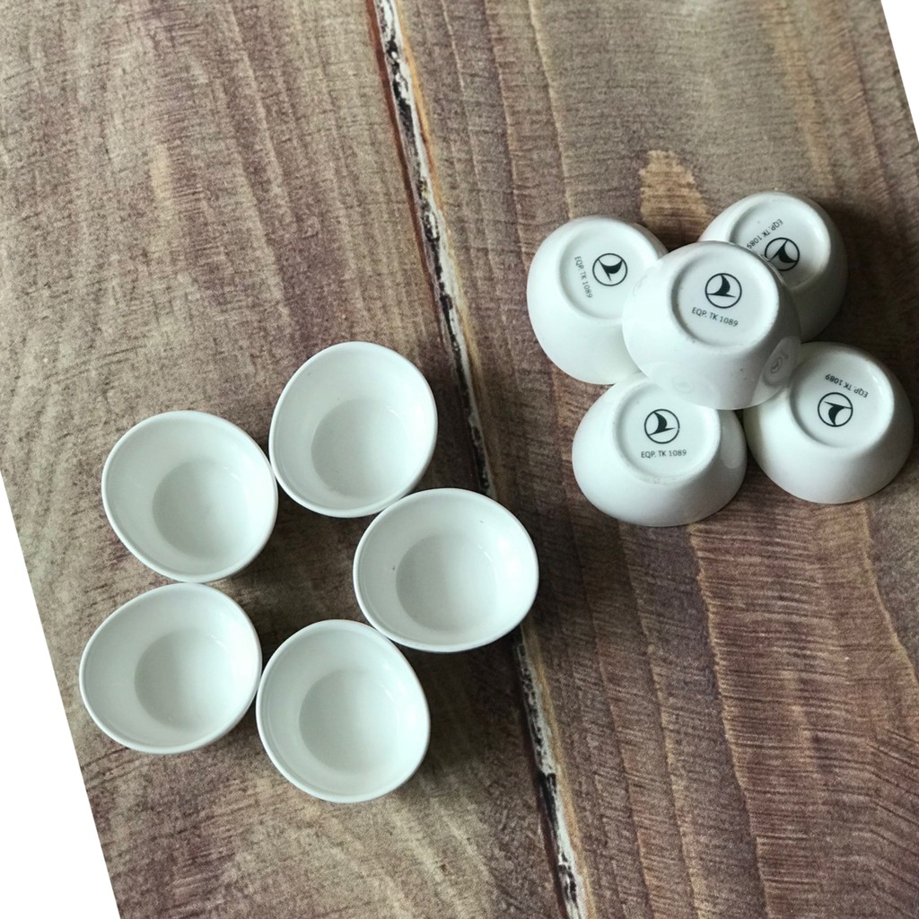 Combo 10 chén trứng sứ Cathay pacific airlines