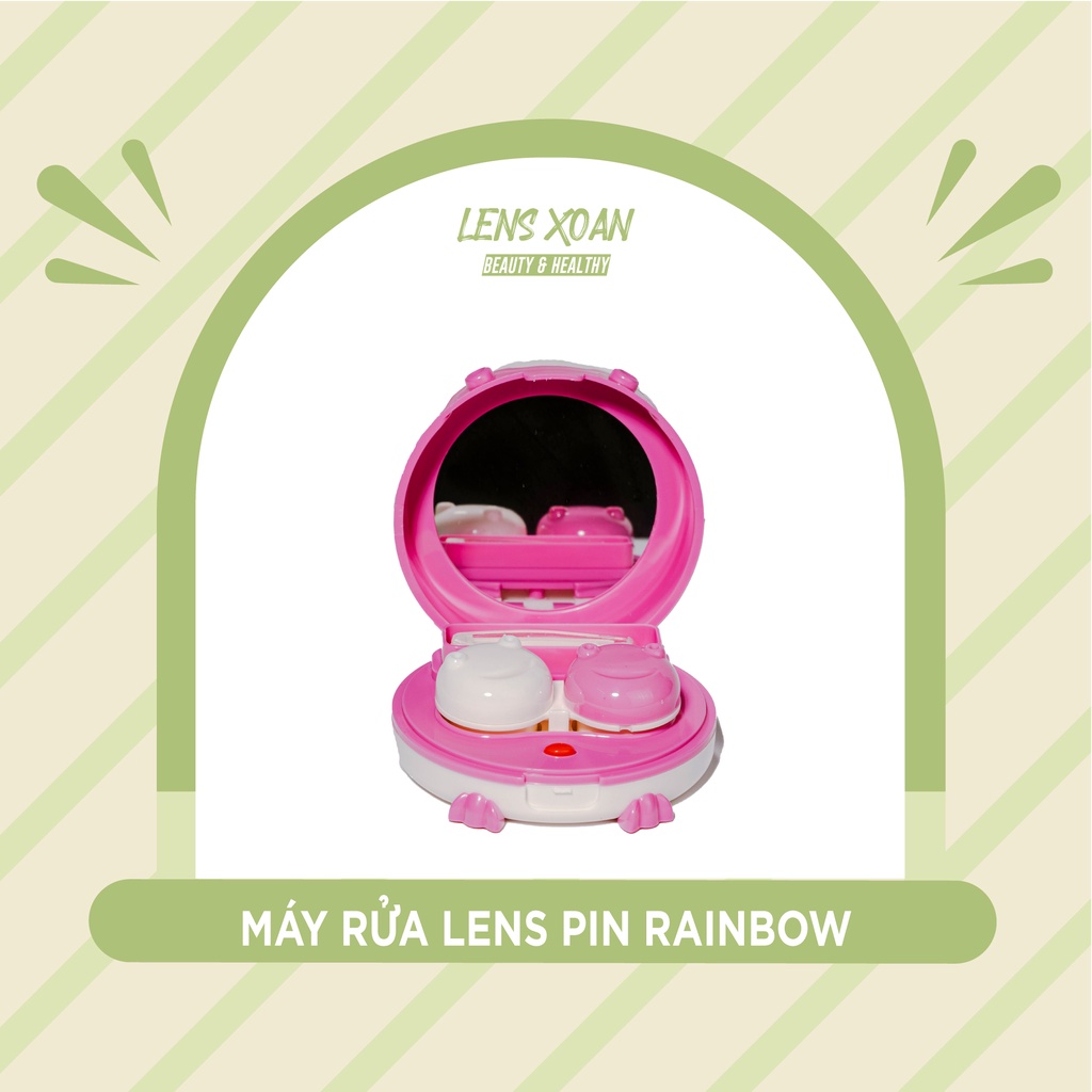 MÁY RỬA LENS PIN RAINBOW | LENS XOẮN | MÁY RỬA LENS/KÍNH ÁP TRÒNG