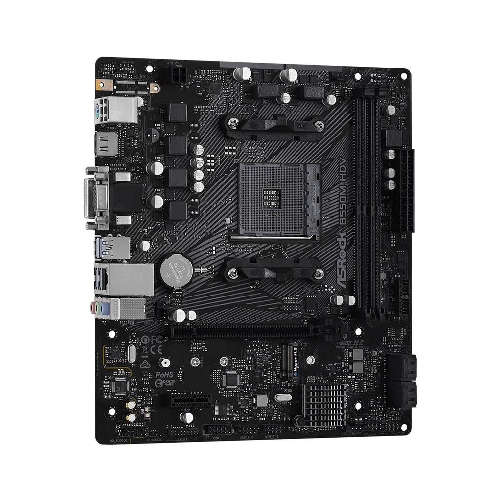 Bo mạch chủ Main Asrock B550M-HDV - Hàng Chính Hãng - Bảo hành 36 tháng