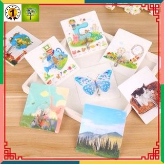 Móc dán tường 3D siêu dính, Móc dán tường siêu chắc chắn.