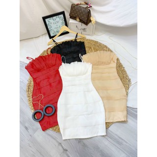 Đầm công chúa đuôi tôm phối ren