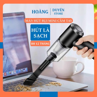 Máy hút bụi cầm tay mini - máy hút bụi không dây đa năng cao cấp lực hút siêu mạnh sử dụng hút bụi ôtô, bụi giường
