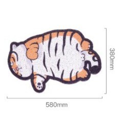 Thảm Chống Văng Cát Fat Tiger Thảm Chùi Chân Thấm Hút Nước Lưu Cát Văng