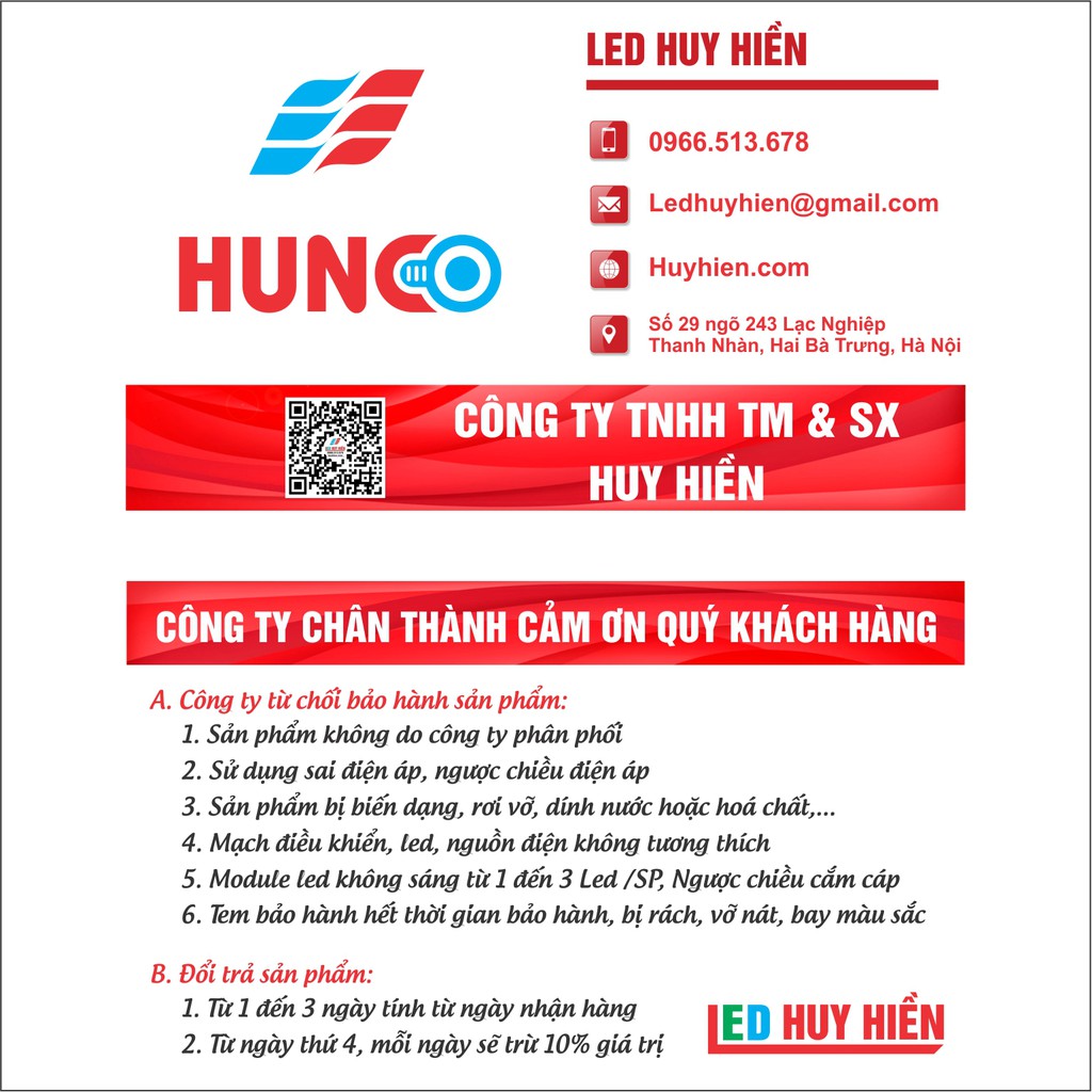 Nguồn đũa 12V 5A hunco, nguồn Led 12V5A (60W) tranh điện hunco chính hãng, chất lượng cao