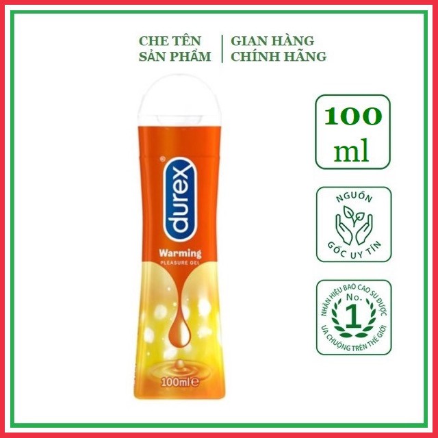 [Chính hãng] Gel Bôi Trơn tạo độ ẩm cao cấp Durex Play Warming - 100ml