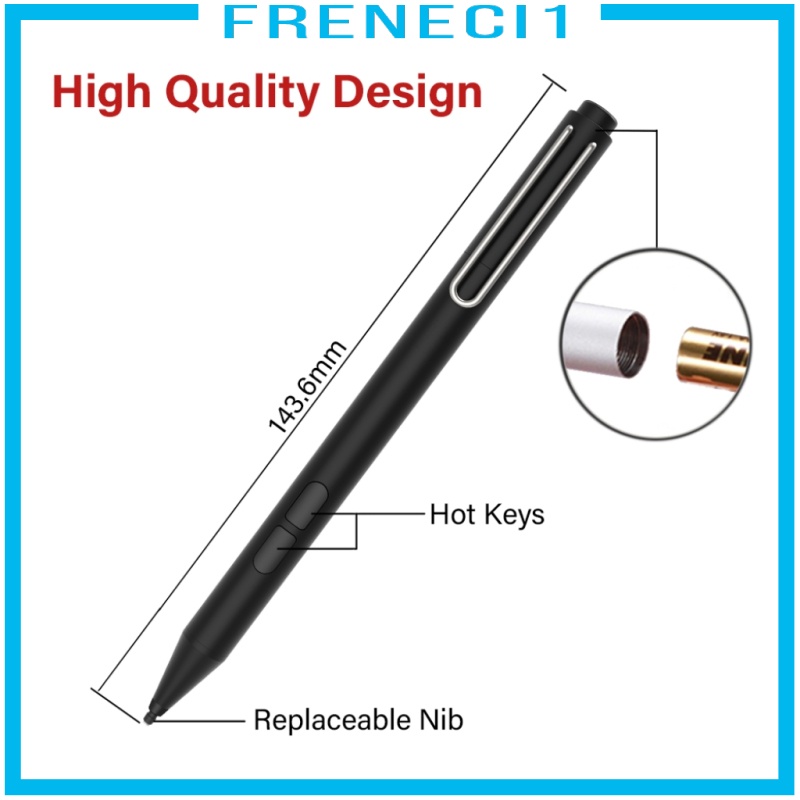 [FRENECI1]Surface Smart Stylus Pen for Surface Pro 7 6 5 4 3/ Laptop 3 2 1/ Go Black