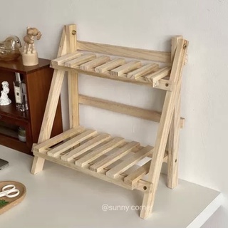 Kệ gỗ 2 tầng để bàn