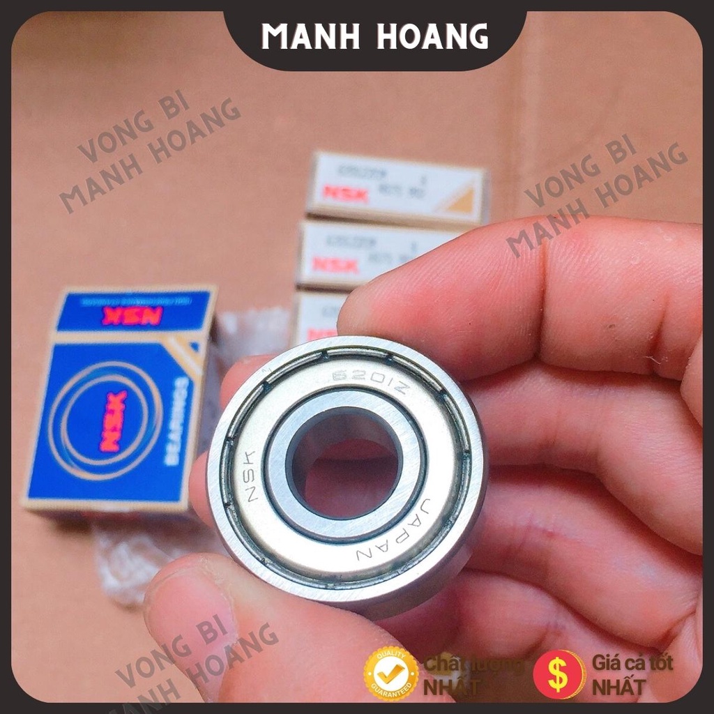 Vòng bi, bạc đạn NSK 6200, 6201, 6202, 6203, 6204, 6205 ZZCM, chất lượng tốt, trơn, bền bỉ - Vòng bi Mạnh Hoàng