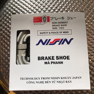Bố đùm sau( má phanh sau) AB/lead/scr/sh/shmode/vario NISSIN nhật bản