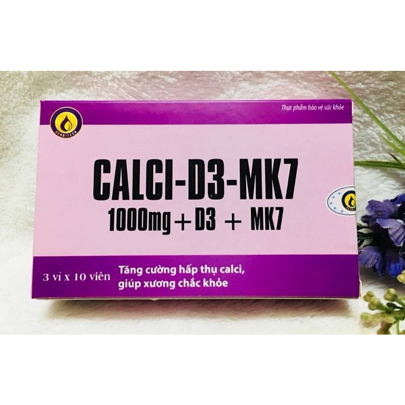 CALCI -D3- MK7  Kingphar  - Tăng Cường Hấp Thụ Canxi , Giúp Xương Chắc Khỏe