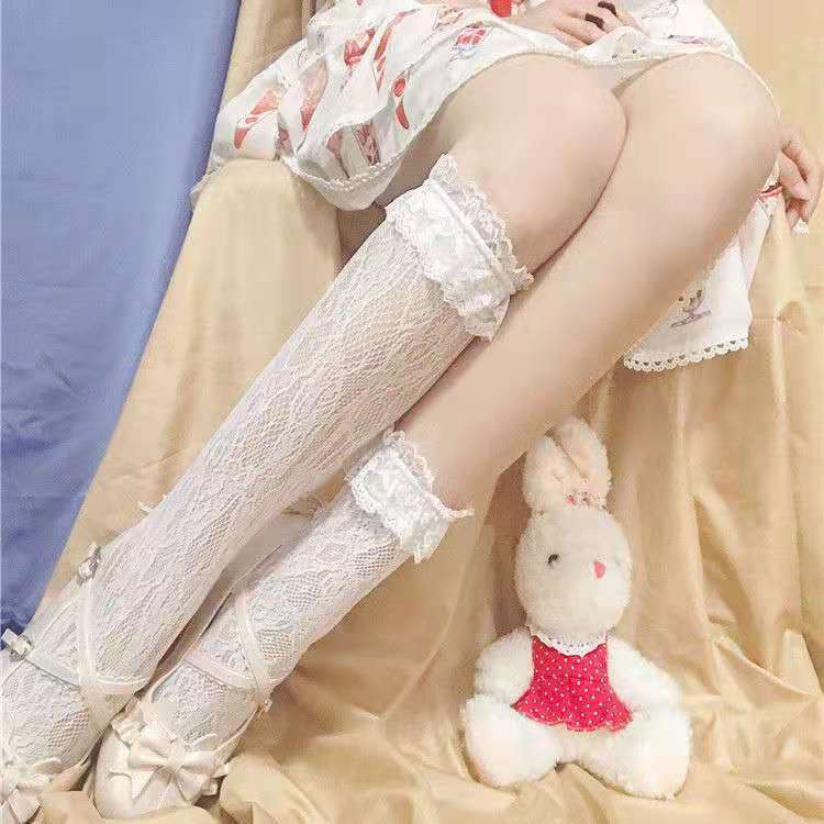 Tất Lolita Sexy Lưới và ren Phong Cách Nhật Bản Vớ Ren Lolita