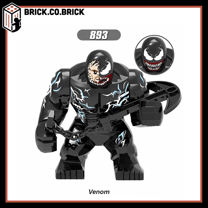 Venom Đồ Chơi Lắp Ráp Mô Hình Bigfig loại lớn Siêu Anh Hùng Marvels/ DC Carnage Spider Man X888