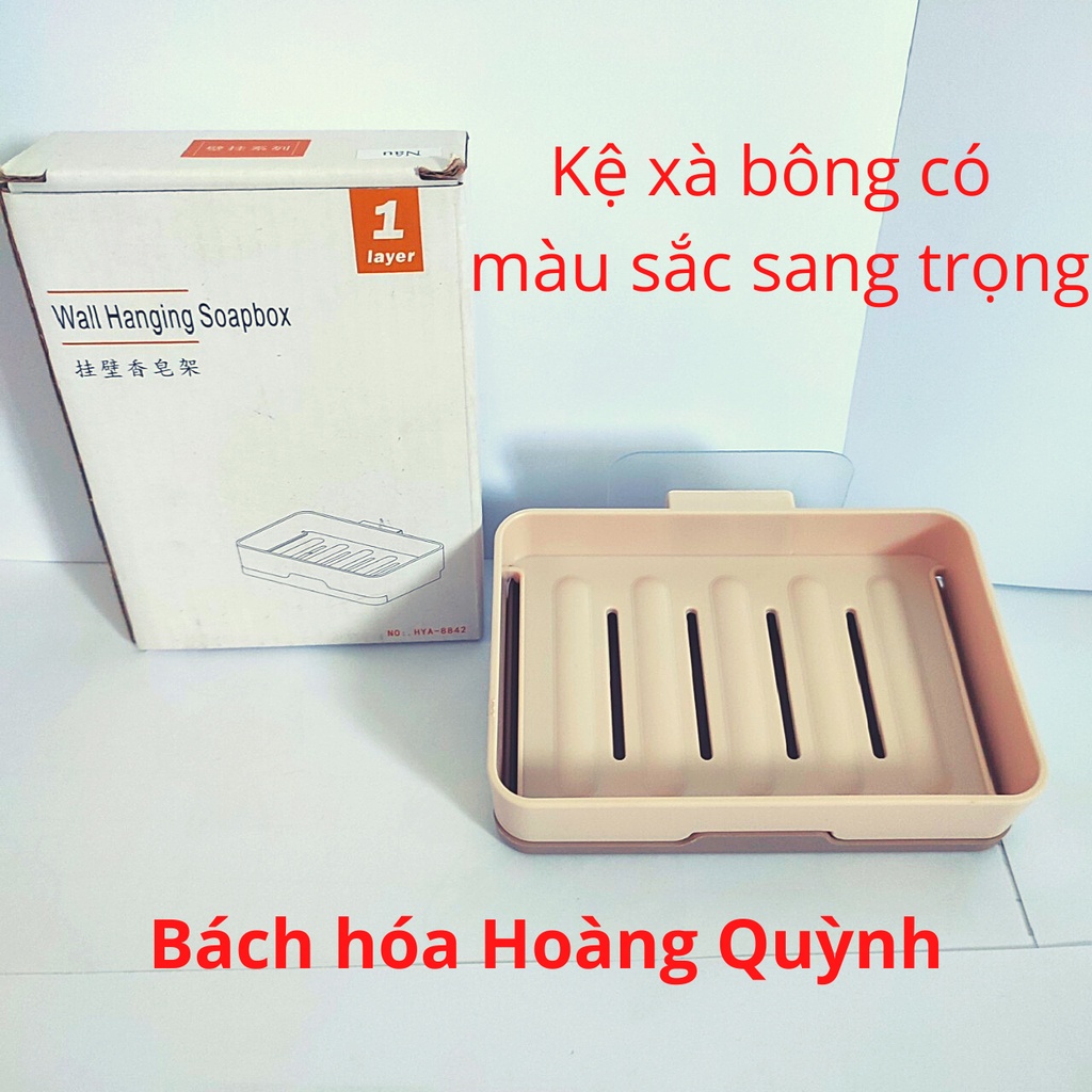 Kệ để xà phòng (xà bông )nhà tắm dạng treo tường hình chữ nhật.