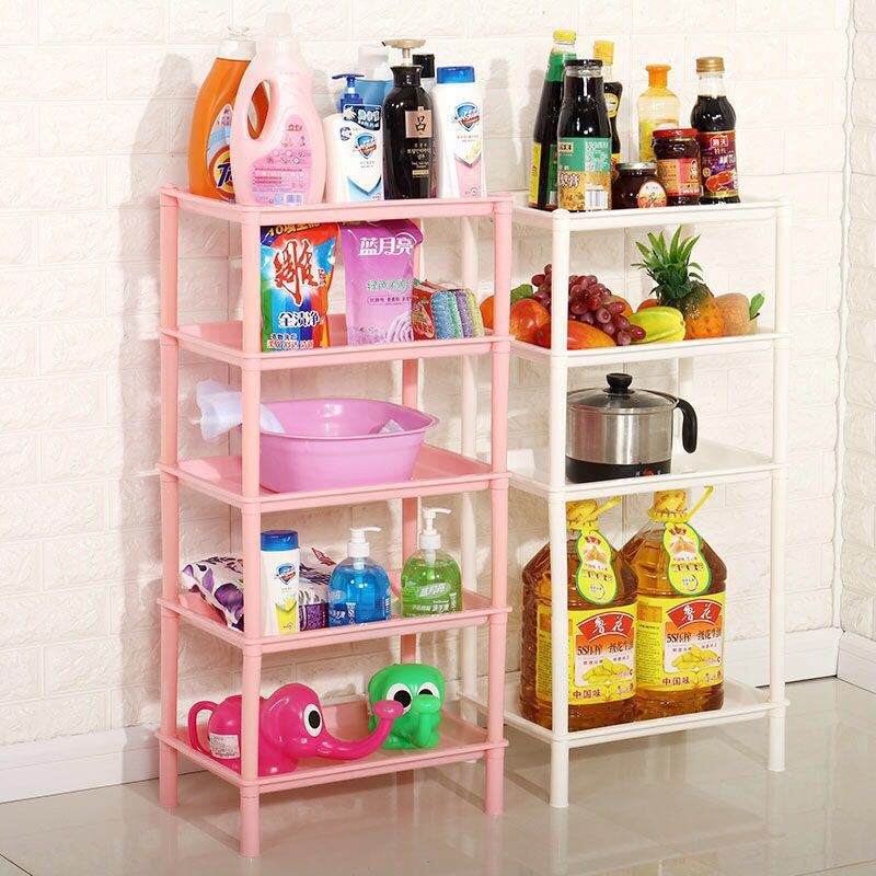 Giá để đồ nhà tắm lớn, trong vệ sinh, bằng nhựa, chậu rửa nhiều tầng, sàn tam giác | BigBuy360 - bigbuy360.vn