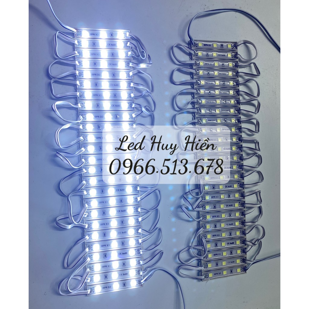 led hắt 3 bóng 6409 led 5054 trắng sáng, trắng ấm - vỉ 20-25 thanh led 3 mắt | BigBuy360 - bigbuy360.vn