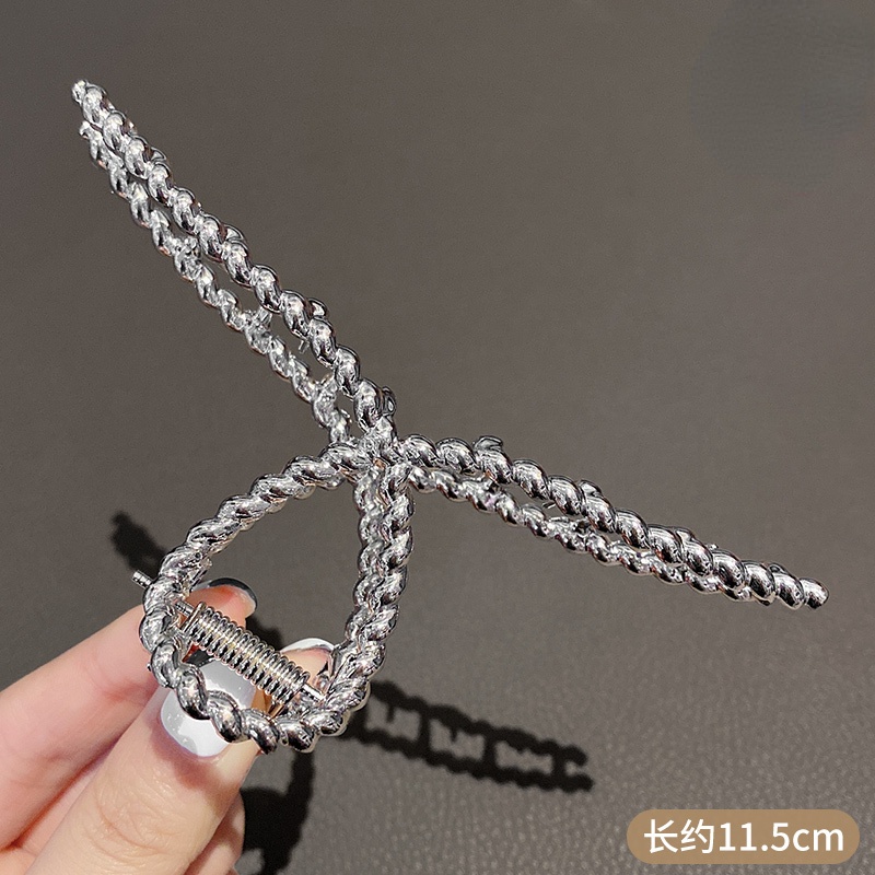 Kẹp Tóc Kim Loại 3D Phong Cách Hàn Quốc Cho Nữ