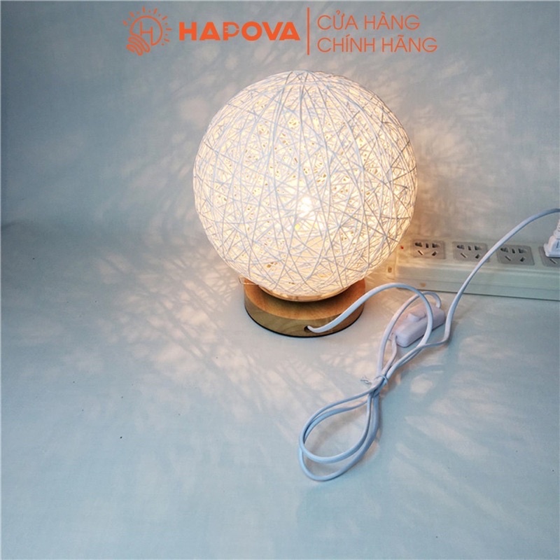 Đèn thả trần quả cầu mây nhiều màu sắc DT 2095 + Tặng kèm bóng led