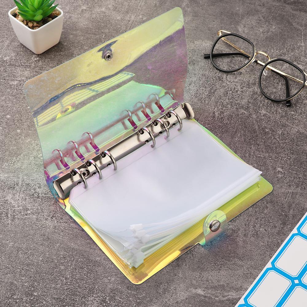 CHOOKEY Sổ Tay Khổ A6 PVC Họa Tiết Cầu Vồng