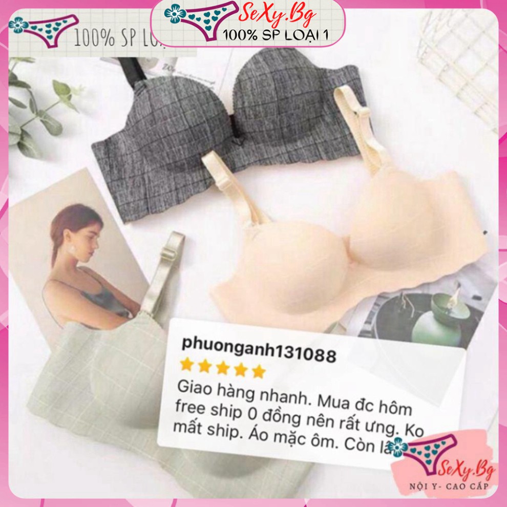 Áo ngực áo lót su không gọng nâng ngực 3 phân kẻ caro Sexy.Bg | BigBuy360 - bigbuy360.vn
